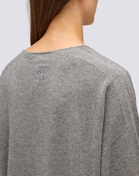 MAGLIONE DONNA IN LANA CON SCOLLO A V