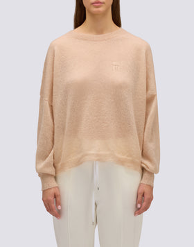 JERSEY DE MOHAIR DE CUELLO REDONDO PARA MUJER