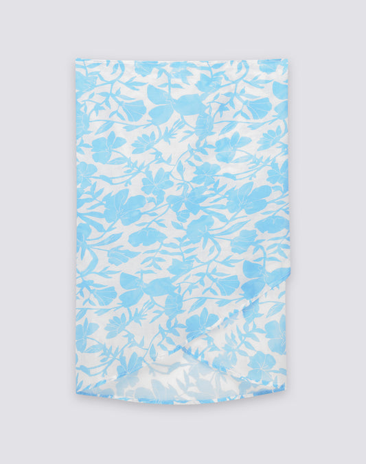PAREO CON STAMPA PATCHY FLOWERS