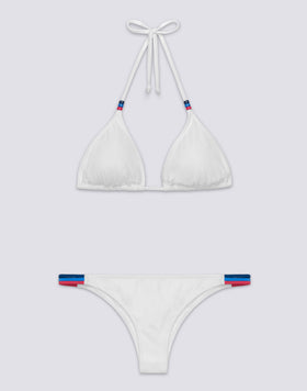 JENNIFER TOP A TRIANGOLO E SLIP FISSO ARCOBALENO