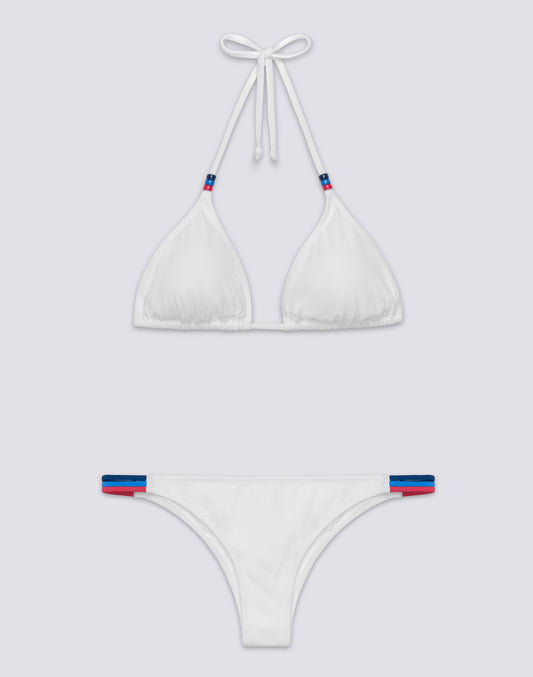 JENNIFER TOP A TRIANGOLO E SLIP FISSO ARCOBALENO