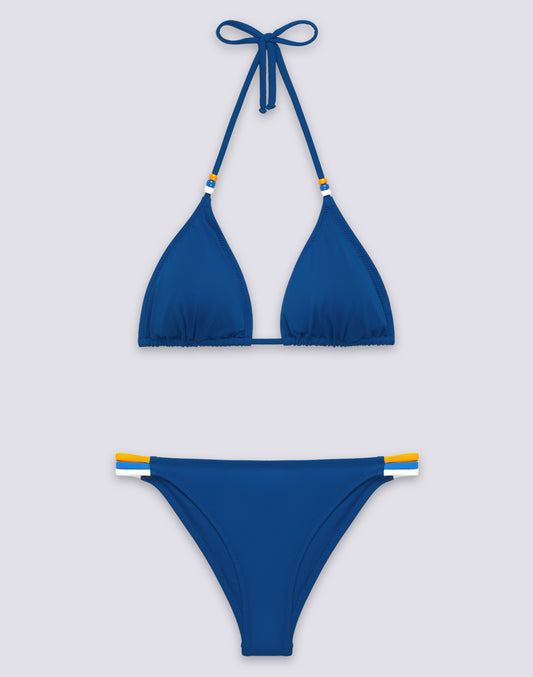 JENNIFER TOP A TRIANGOLO E SLIP FISSO ARCOBALENO