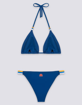 JENNIFER TRIANGLE TOP AND FIXED RAINBOW BOTTOM