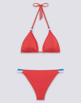 JENNIFER TRIANGLE TOP AND FIXED RAINBOW BOTTOM