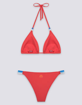 JENNIFER TRIANGLE TOP AND FIXED RAINBOW BOTTOM