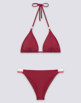 JENNIFER TOP A TRIANGOLO E SLIP FISSO ARCOBALENO