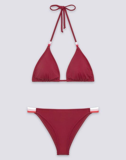 JENNIFER TOP A TRIANGOLO E SLIP FISSO ARCOBALENO