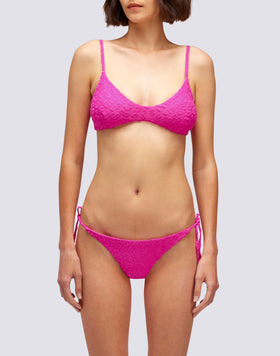 ANITA - BRAGUITA DE RIZO JACQUARD CON ESTAMPADO FLORAL DE LEOPARDO