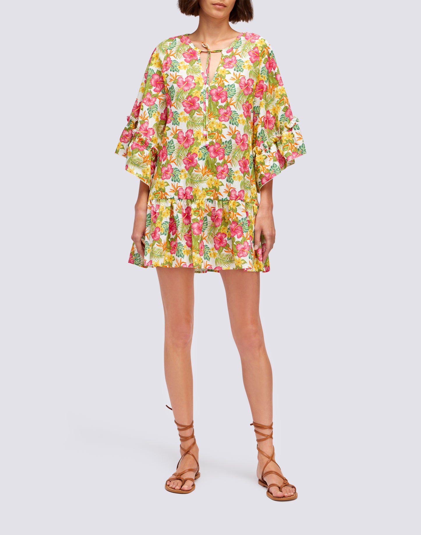 CAFTAN IMPRIMÉ TROPICANA