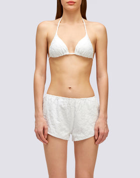 LULIN- SHORT DE BAIN SHORT EN TERRY IMPRIMÉ FLEURI