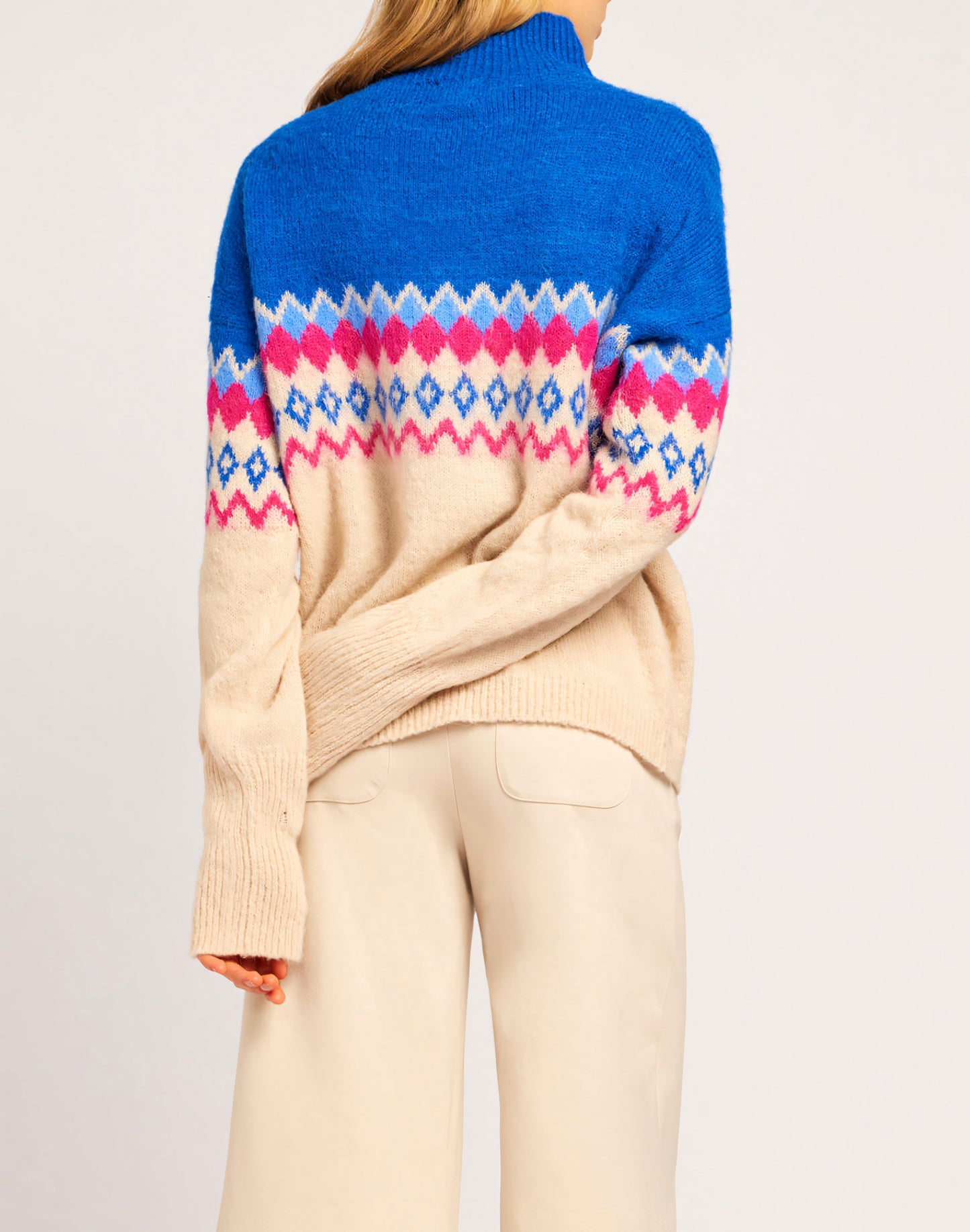Kimothy Jacquard Knit Sweater