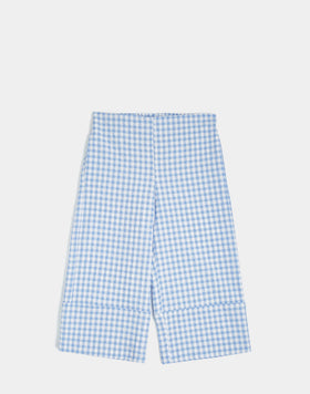 PANTALONI LUNGHI IN COTONE VICHY