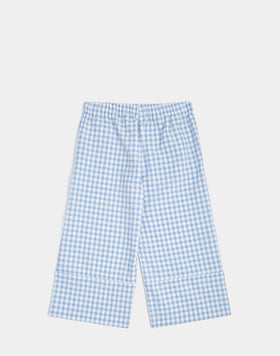 PANTALONI LUNGHI IN COTONE VICHY