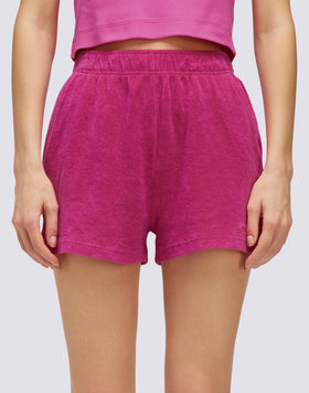 SHORTS DONNA IN SPUGNA ELASTICIZZATI