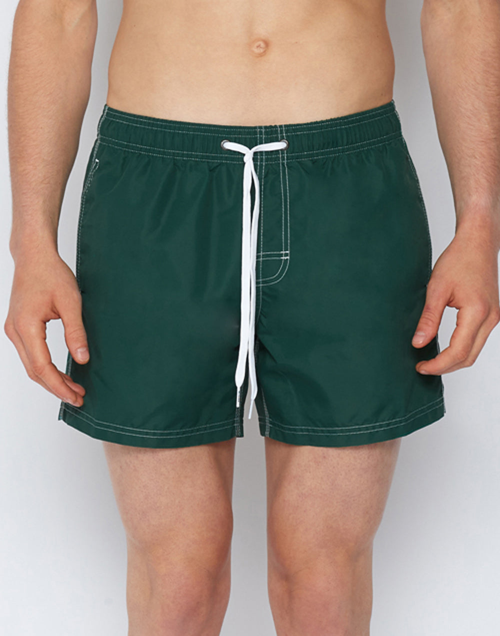 SHORT DE BAIN COURT À TAILLE ÉLASTIQUE TAFFETA ICONIQUE