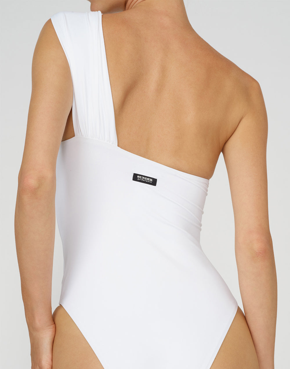 ONE-SHOULDER ONE-PIECE SWIMSUIT WITH BOW