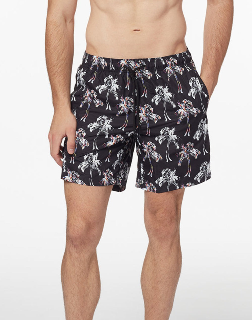 FUNKY PALM PRINT BOARDSHORT