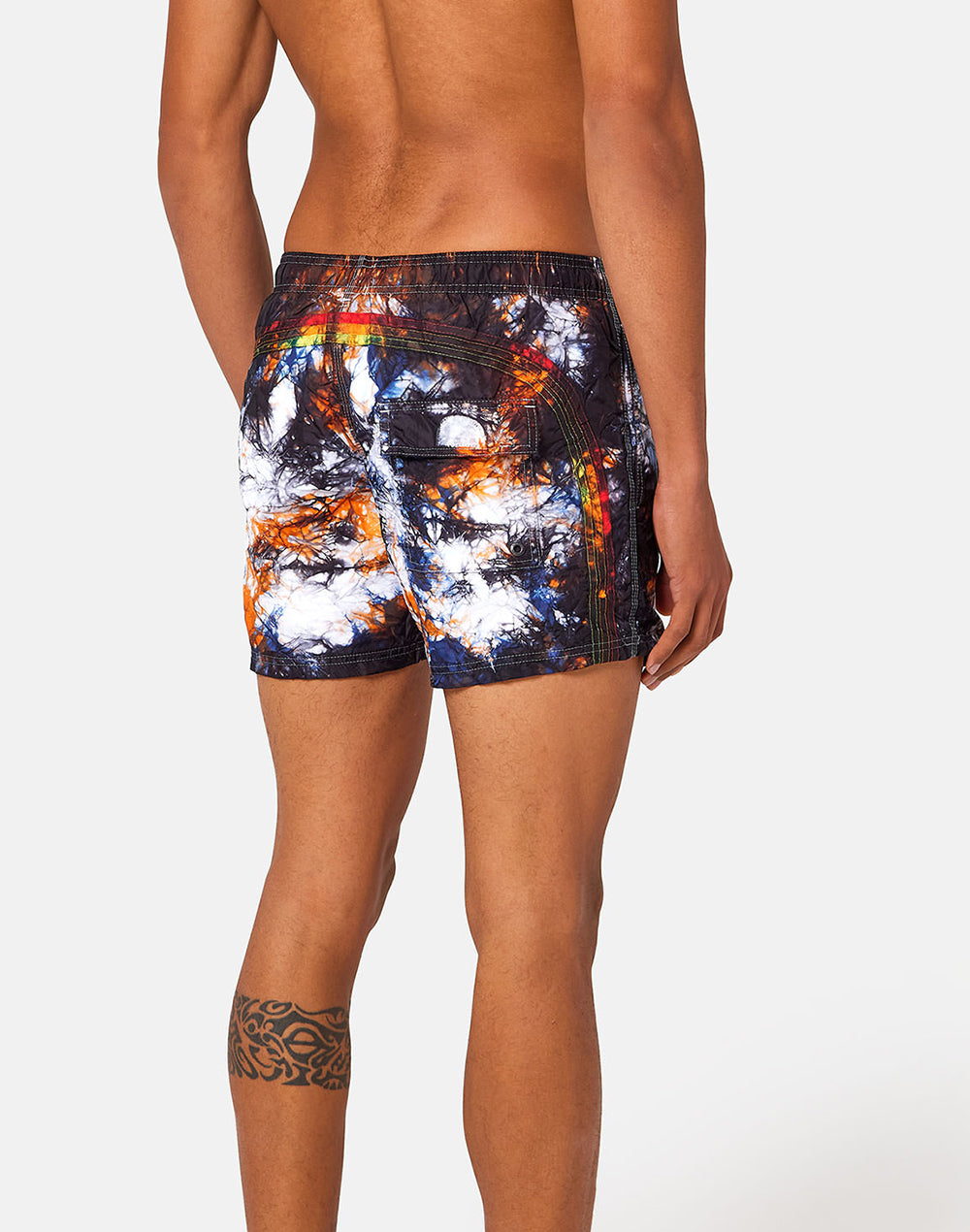 SHORT SWIM SHORTS WITH AN ELASTICATED WAISTBAND -  GOLDENWAVE SPECIAL EDITION