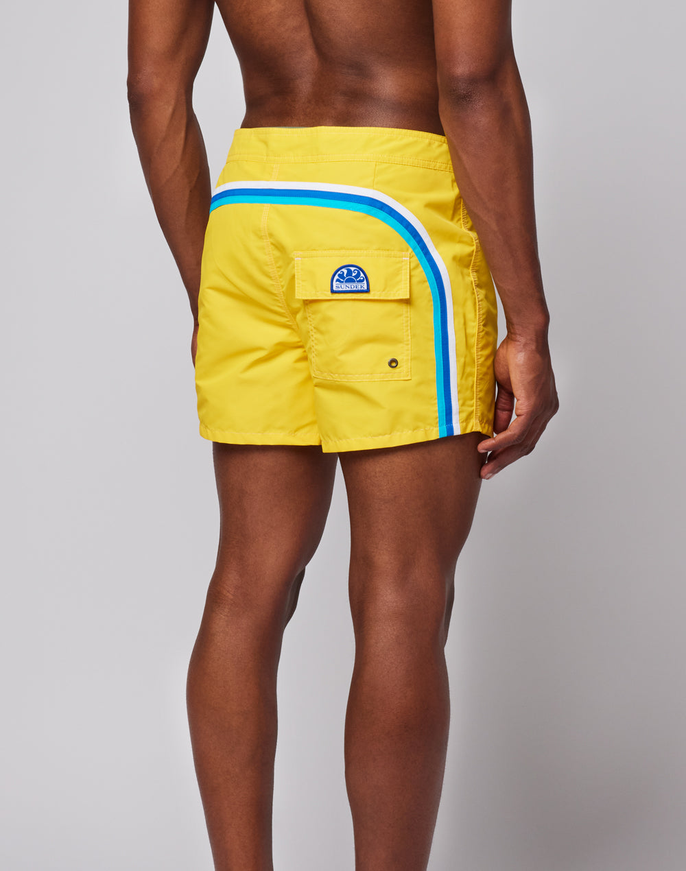 ICONIC TAFFETA FIXED WAIST SHORT SWIMSHORTS