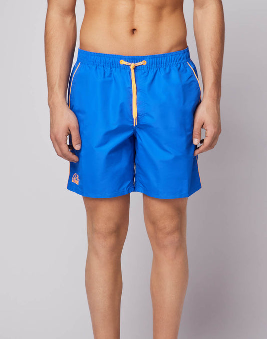 COSTUME DE BAIN LONGUEUR MOYENNE TAILLE ÉLASTIQUÉE TAFFETA ICONIQUE