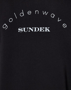 SWEAT-SHIRT DE COTON EN DIAGONALE TEINT EN PIÈCE