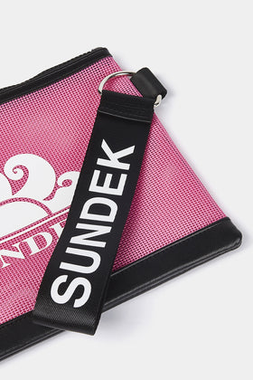 MINI BOLSO DE MALLA CON LOGOTIPO