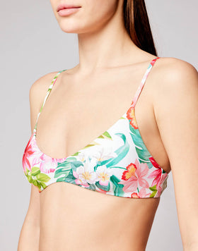 LAUDERDALE - TOP BRALETTE CON STAMPA FLOREALE