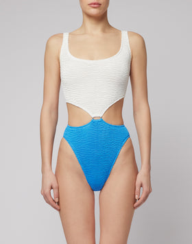 COSTUME INTERO IN TESSUTO GOFFRATO