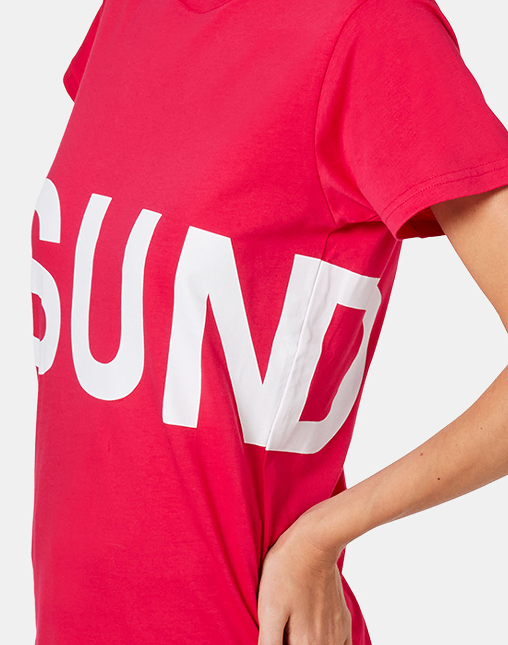 OVERSIZED ORGANIC COTTON T-SHIRT WITH PRINTED LOGO 